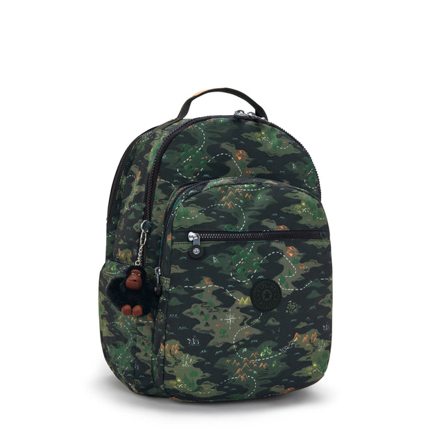 KIPLING Large backpack (with laptop compartment) Unisex Camo Treasure Seoul College I7973-3PB