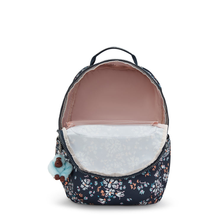 KIPLING Large backpack (with laptop compartment) Female Flower Field Seoul College I7973-5GB