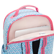 KIPLING Large Backpack with Separate Laptop Compartment Female Dreamy Geo C Seoul College