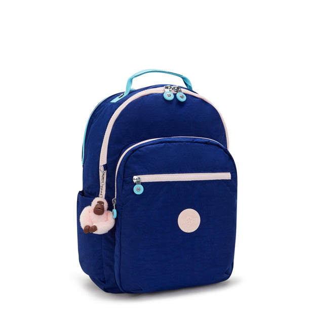 KIPLING Large Backpack with Separate Laptop Compartment Female Solar Navy C Seoul College  -  I7974-AF9