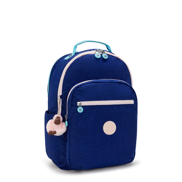 KIPLING Large Backpack with Separate Laptop Compartment Female Solar Navy C Seoul College