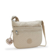 KIPLING Medium crossbody Female Signature Beige Embossed Arto 10878-96A