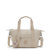 KIPLING Small handbag (with removable shoulderstrap) Female Signature Beige Embossed Art Mini 15410-96A