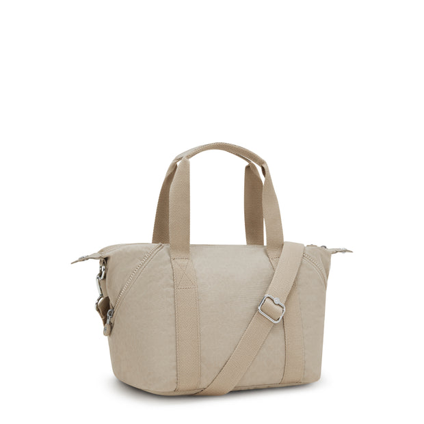 KIPLING Small handbag (with removable shoulderstrap) Female Signature Beige Embossed Art Mini 15410-96A