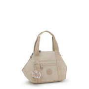 KIPLING Small handbag (with removable shoulderstrap) Female Signature Beige Embossed Art Mini 15410-96A