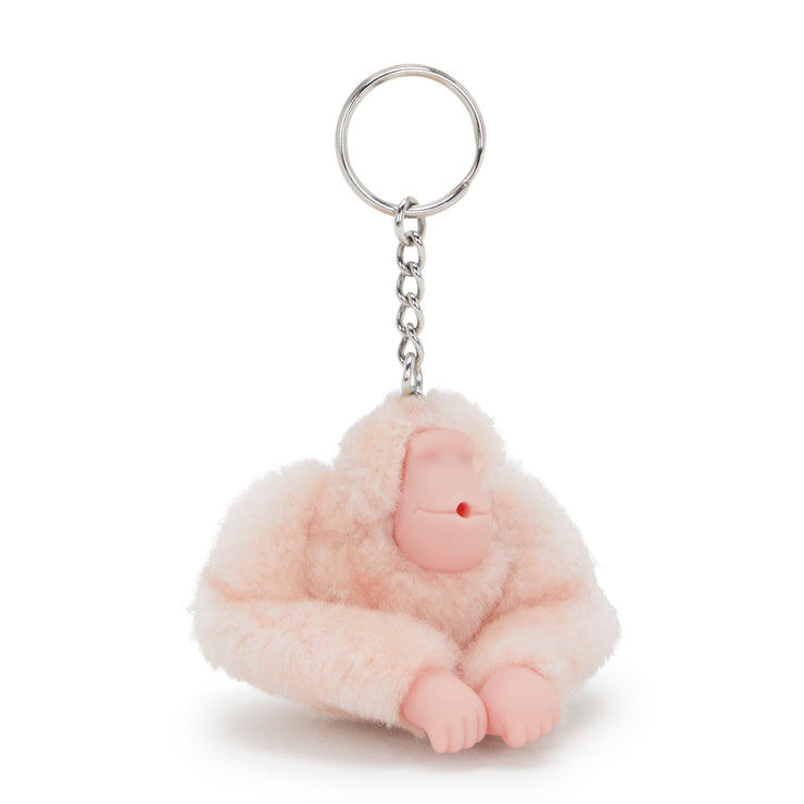 KIPLING Small monkey keyhangers Female Pink Shine Monkeyclip S 16474-3DZ