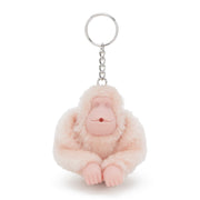 KIPLING Medium monkey keyhangers Female Pink Shine Monkeyclip M 16479-3DZ