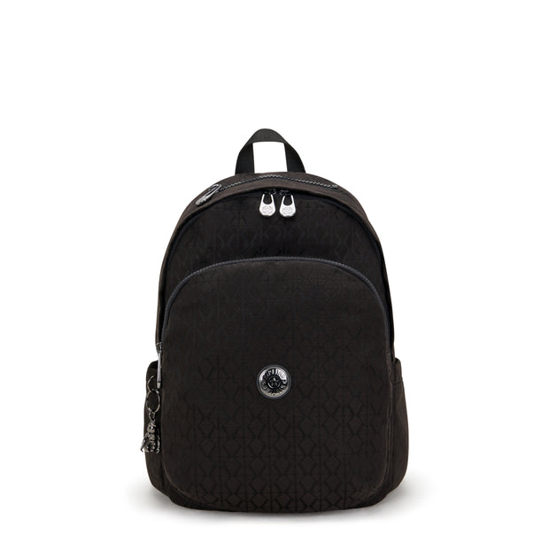 KIPLING Medium Backpack Female Black Sign Jq Delia I3149-Y12