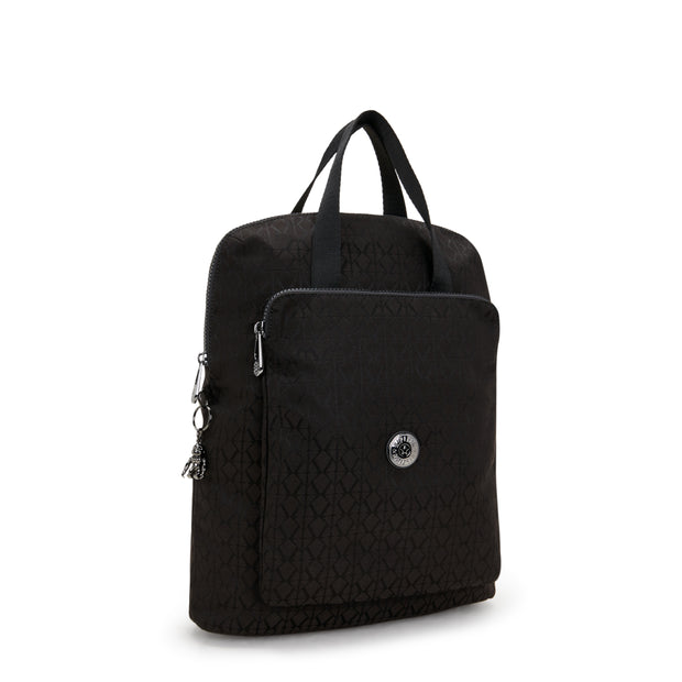 KIPLING Medium backpack (with laptop compartment) Female Black Sign Jq Kazuki I3507-Y12