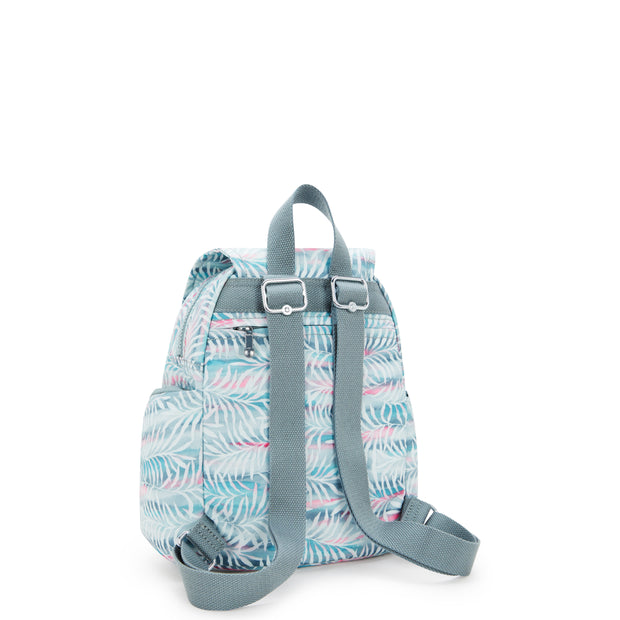 KIPLING Small backpack Female Palmtree Leaves City Zip Mini I3735-3QN