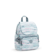 KIPLING Small backpack Female Palmtree Leaves City Zip Mini I3735-3QN