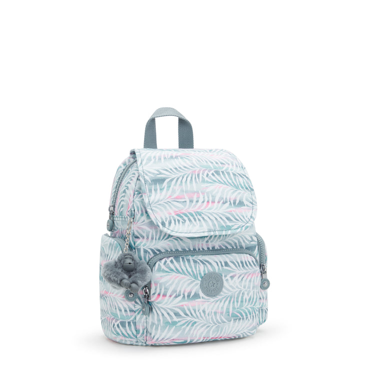 KIPLING Small backpack Female Palmtree Leaves City Zip Mini I3735-3QN