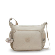 KIPLING Large crossbody Female Signature Beige Embossed Gabb I3945-96A