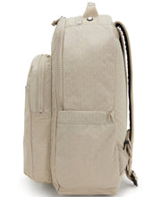 KIPLING Large Backpack Female Signature Beige Embossed Seoul I4034-96A