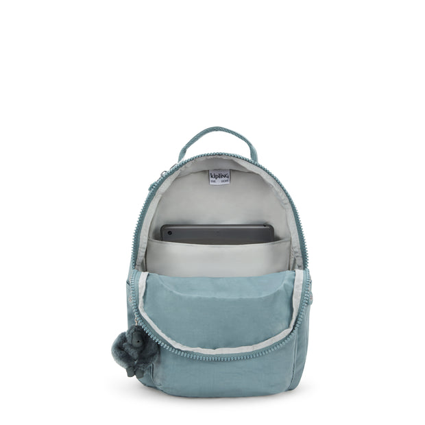 KIPLING Small backpack (with tablet compartment) Unisex Relaxed Grey Seoul S I4082-3NL