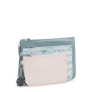 KIPLING 3 large pouches (with removable wristlet) Unisex Relaxed Grey Iaka L Wristlet I4219-3NL