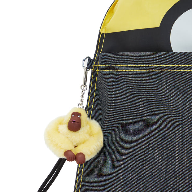 Kipling Medium Backpack (With Drawstring) Unisex Minion Jeans Bl Supertaboo