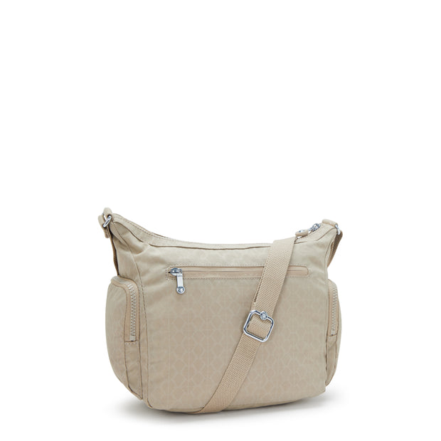 KIPLING Medium crossbody Female Signature Beige Embossed Gabb S I4611-96A