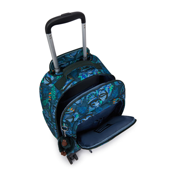 KIPLING Large wheeled backpack (with laptop protection) Unisex Blue Monkey Fun New Zea  -  I4674-8HJ