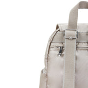 KIPLING Mini Backpack with Adjustable Straps Female Metallic Glow City Zip Mini  -  I4697-48I