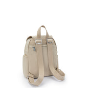 KIPLING Small backpack Female Signature Beige Embossed City Zip Mini I4697-96A