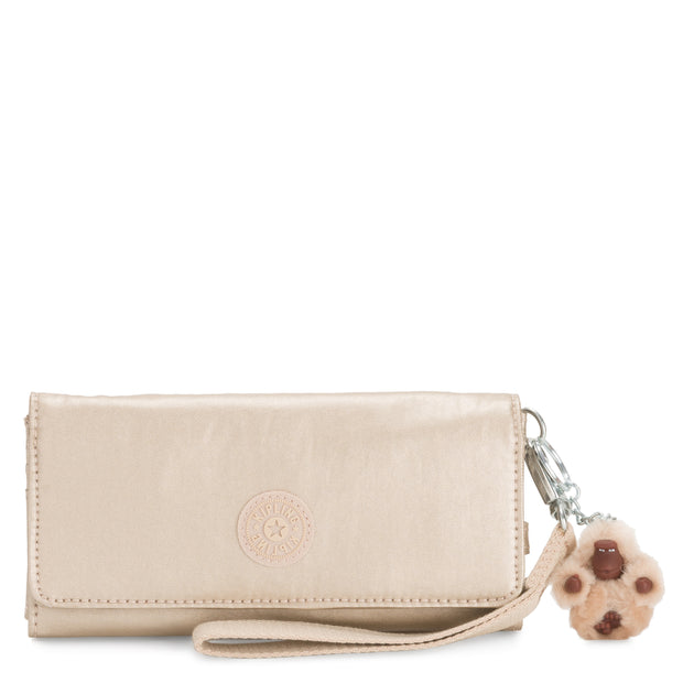 KIPLING Large Wallet (With Wristlet) Female Starry Gold Met Rubi I4735-3EV