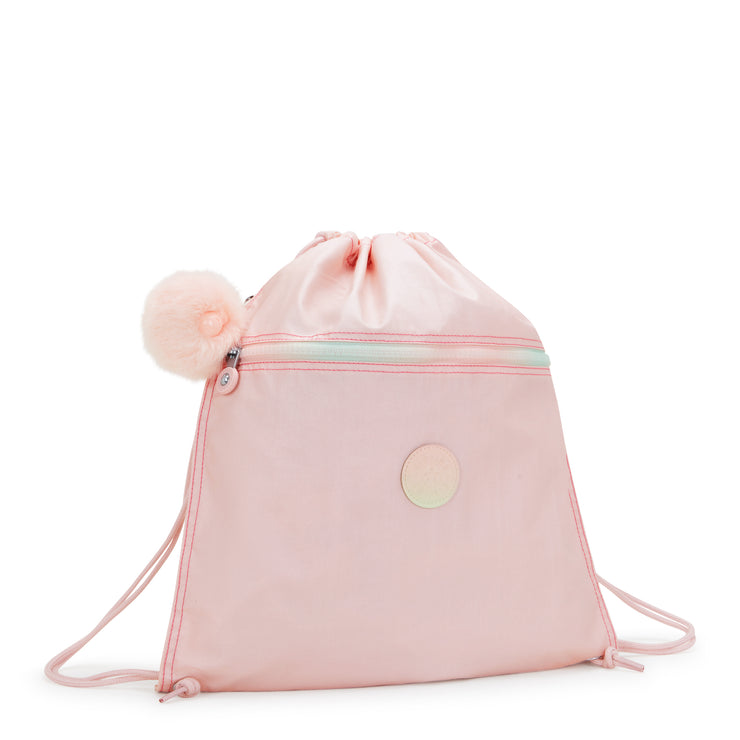 KIPLING Medium backpack (with drawstring) Female Blush Metallic Supertaboo  -  I4786-E7L