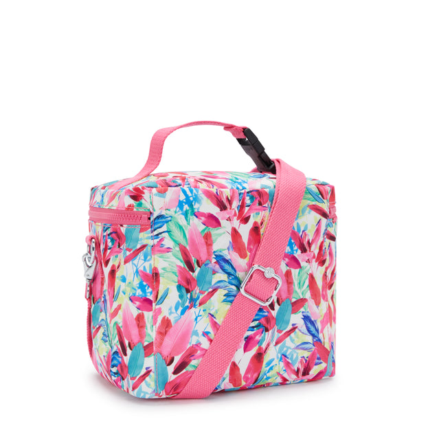 KIPLING Insulated Lunch Bag with Removable Shoulder Strap Female Flamingo Leaves Graham  -  I5106-SG4