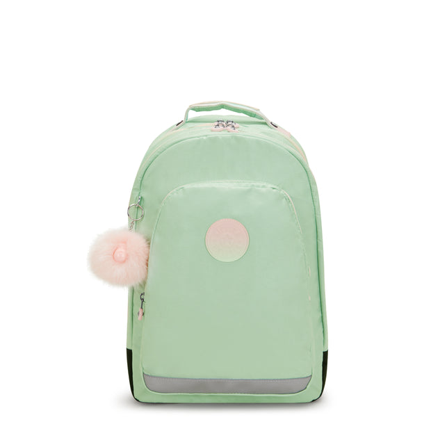 KIPLING Large backpack (with laptop protection) Female Soft Green Met Class Room