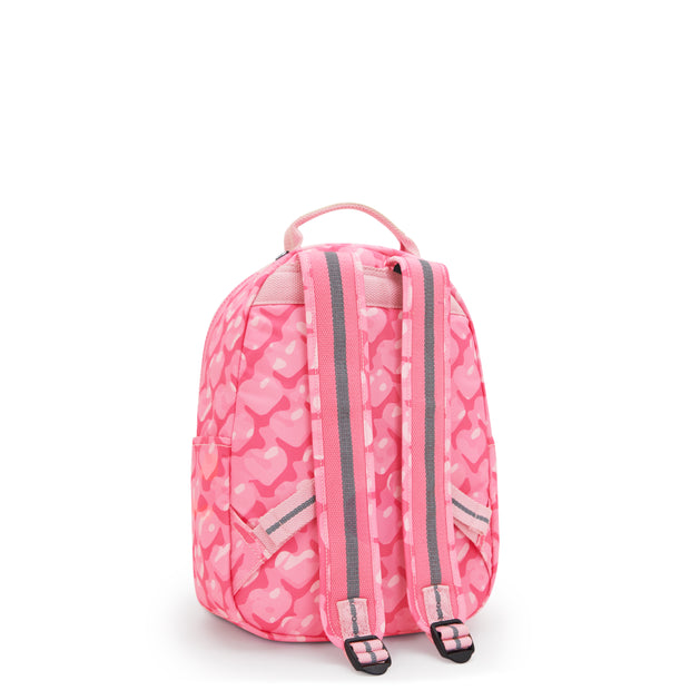 KIPLING Small Backpack (With Laptop Protection) Female Adorable Hearts Seoul S I5357-1NB