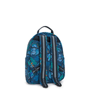 KIPLING Small Backpack (With Laptop Protection) Unisex Blue Monkey Fun Seoul S