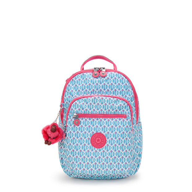 KIPLING Small Backpack (With Laptop Protection) Female Dreamy Geo C Seoul S