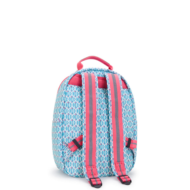 KIPLING Small Backpack (With Laptop Protection) Female Dreamy Geo C Seoul S  -  I5357-D1W