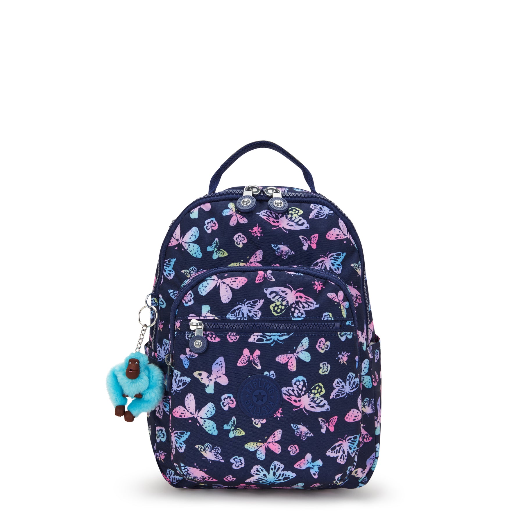 KIPLING Small Backpack (With Laptop Protection) Female Butterfly Fun S