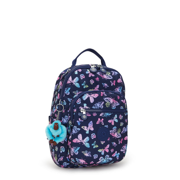 KIPLING Small Backpack (With Laptop Protection) Female Butterfly Fun Seoul S  -  I5357-F5K