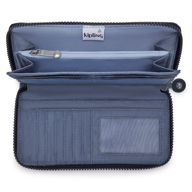 KIPLING Large wallet Female Blue Lover Money World I5411-56V