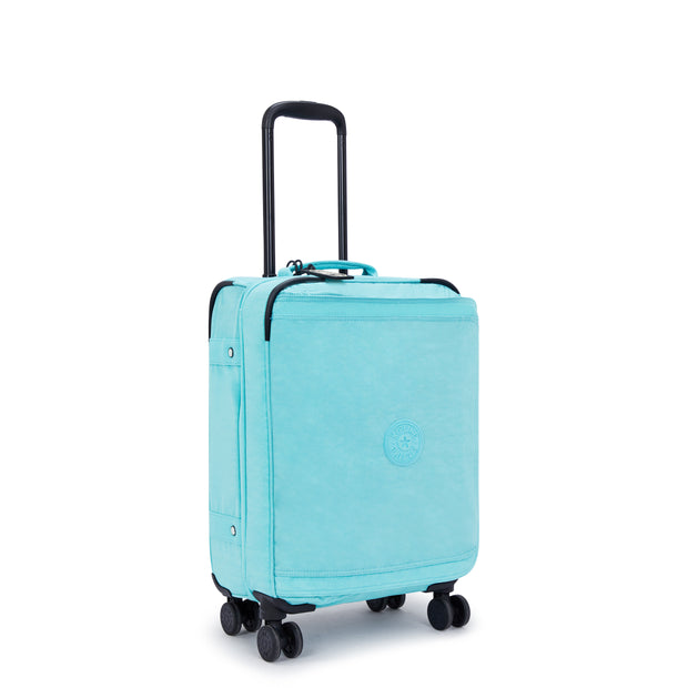 Kipling Small Cabin Size Wheeled Luggage Female Deepest Aqua Spontaneous S  -  I5508-T6E