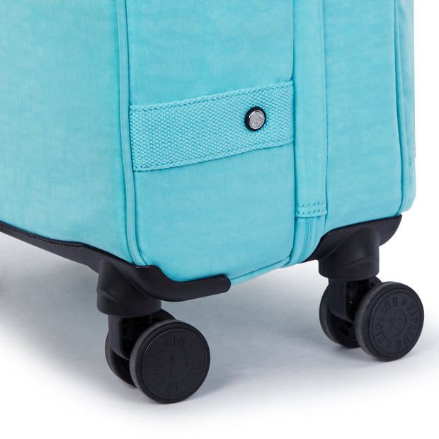 Kipling Small Cabin Size Wheeled Luggage Female Deepest Aqua Spontaneous S  -  I5508-T6E