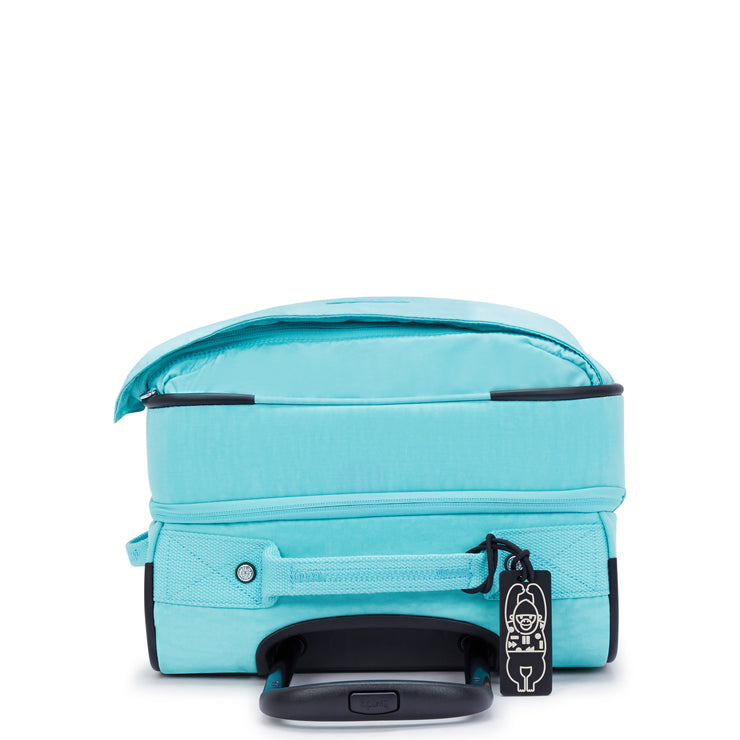 Kipling Small Cabin Size Wheeled Luggage Female Deepest Aqua Spontaneous S  -  I5508-T6E