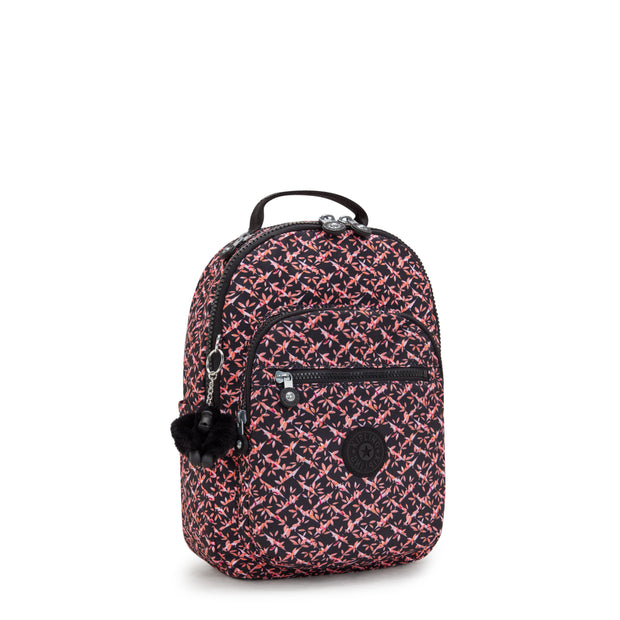 KIPLING Small Backpack (With Laptop Protection) Female Dancing Bouquet Seoul S I5611-46X