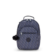 KIPLING Small Backpack (With Laptop Protection) Female 3D K Blue Seoul S I5611-4JS