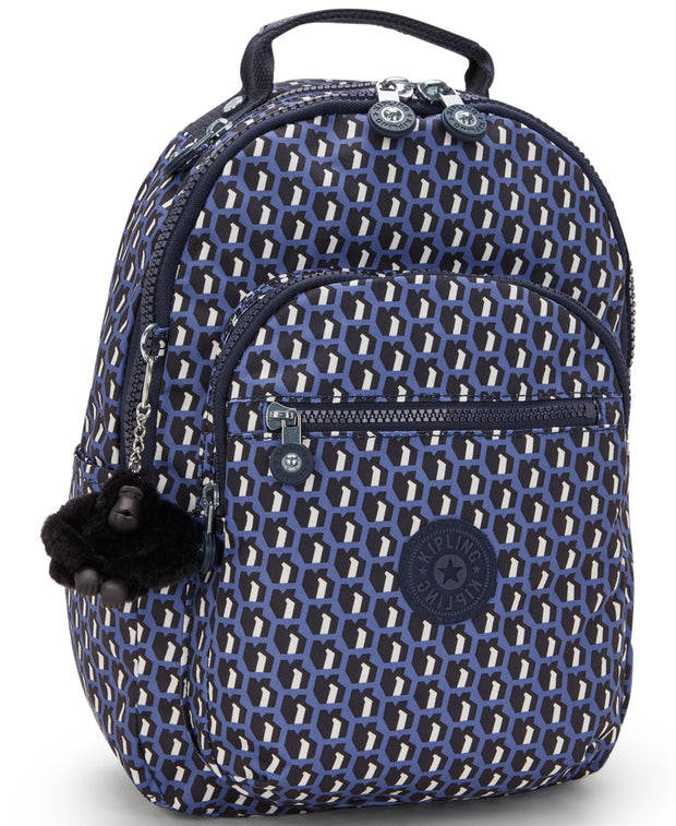 KIPLING Small Backpack (With Laptop Protection) Female 3D K Blue Seoul S I5611-4JS