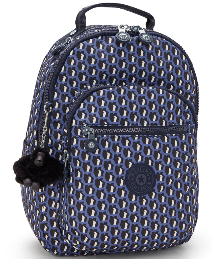 KIPLING Small Backpack (With Laptop Protection) Female 3D K Blue Seoul S I5611-4JS