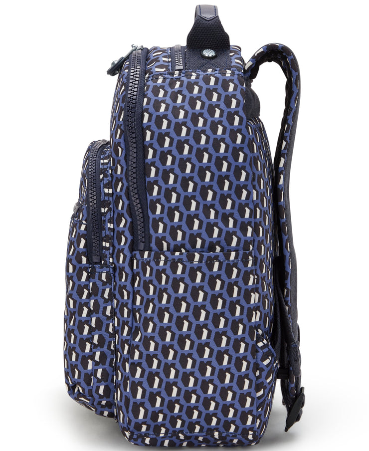 KIPLING Small Backpack (With Laptop Protection) Female 3D K Blue Seoul S I5611-4JS