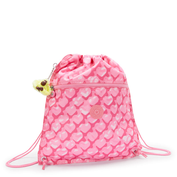 KIPLING Medium backpack (with drawstring) Female Adorable Hearts Supertaboo I5637-1NB