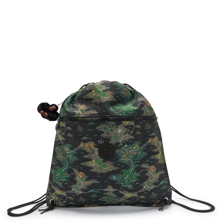 KIPLING Medium backpack (with drawstring) Unisex Camo Treasure Supertaboo I5637-3PB