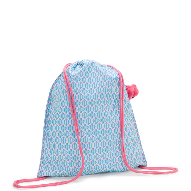 KIPLING Medium backpack (with drawstring) Female Dreamy Geo C Supertaboo