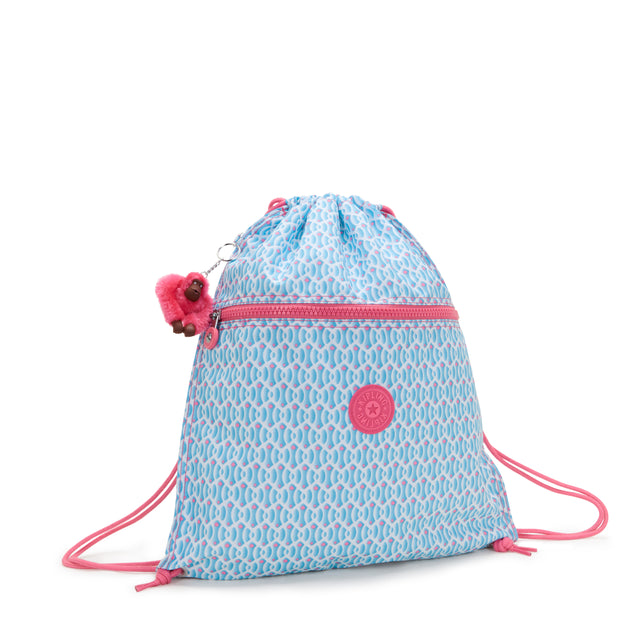 KIPLING Medium backpack (with drawstring) Female Dreamy Geo C Supertaboo