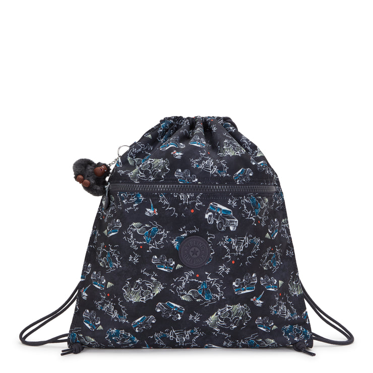 KIPLING Medium backpack (with drawstring) Unisex Jungle Fun Race Supertaboo