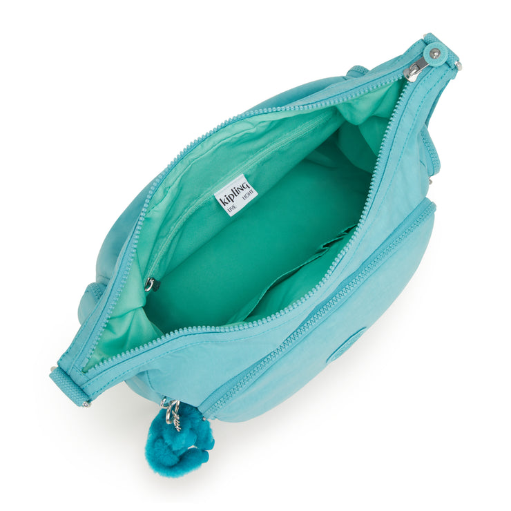 Kipling Large Crossbody Bag With Adjustable Straps Female Deepest Aqua Gabb